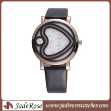 2016 novo estilo relógio com mostrador especial com pulseira de couro